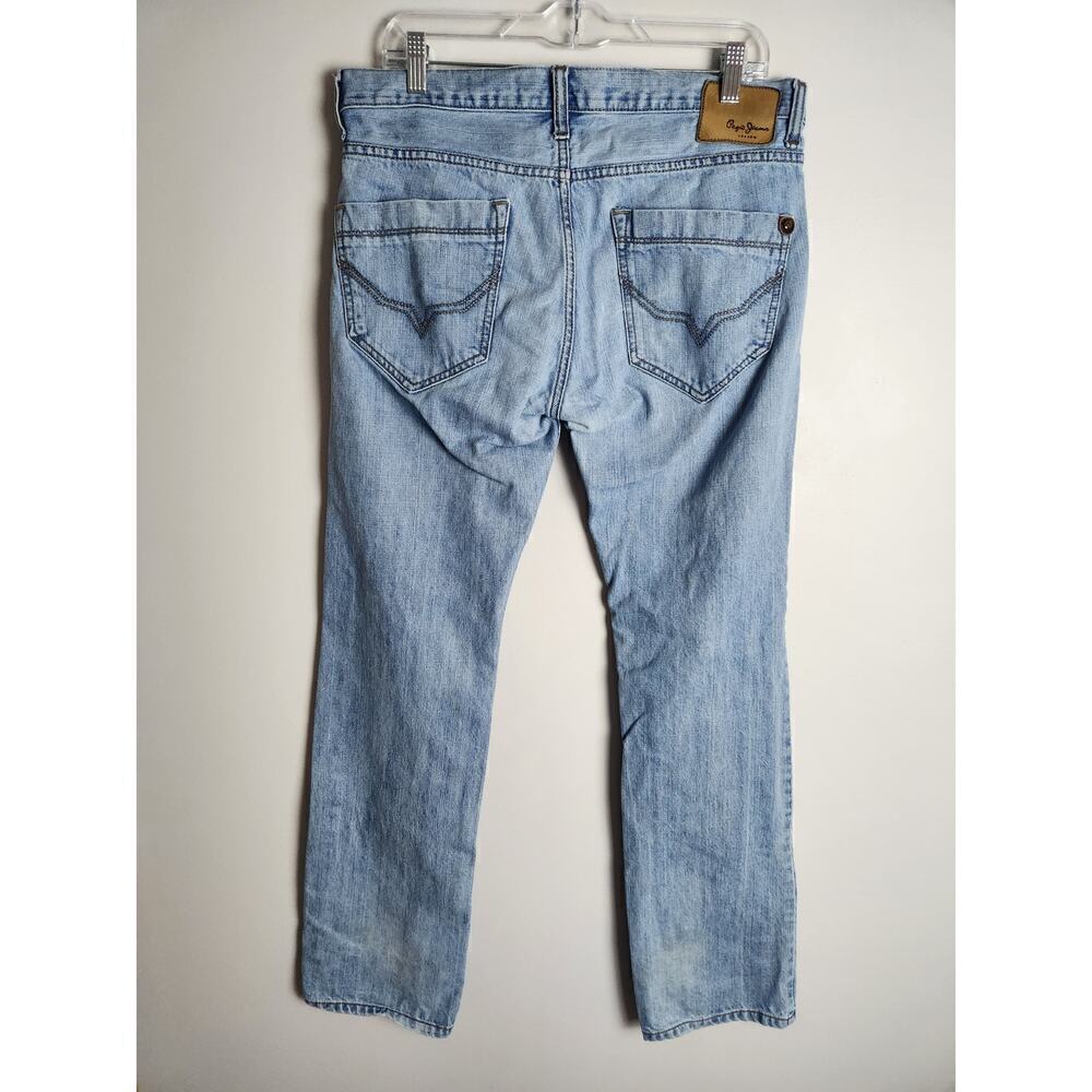 Pepe Men's Jeans London sz 34×34* see measurement pics straight light wash - Picture 4 of 11